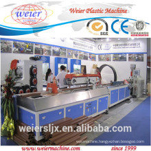 wpc manufacturing machine for pvc pp pe wood plastic profiles / wood plastic wpc post making machine